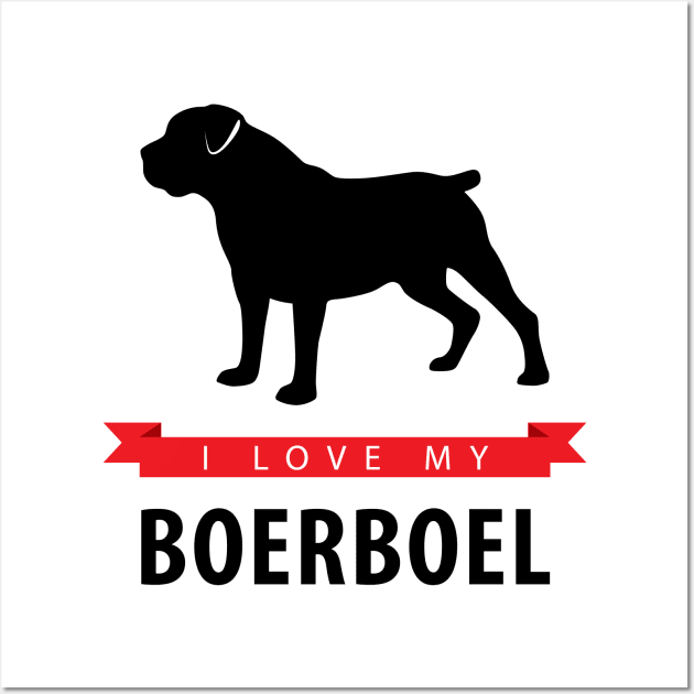 I Love My Boerboel Wall Art by millersye